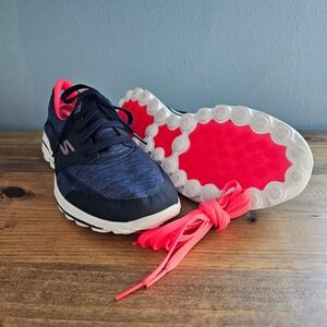 Skechers Go Golf Women's Spikeless Golf Shoes Navy Coral Size 9